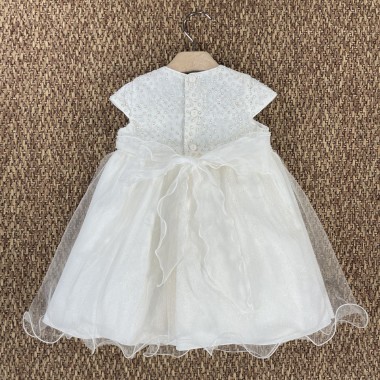 Abito elegante tulle Battesimo