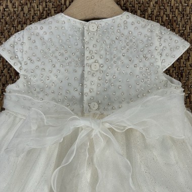 Abito elegante tulle Battesimo