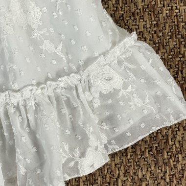 Abito chiffon plumetis Bimba 2/8 anni