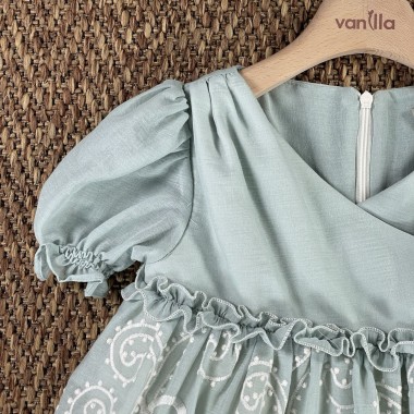 Abito ricamato Bimba 2/8 anni