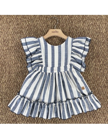 Dress with stripes