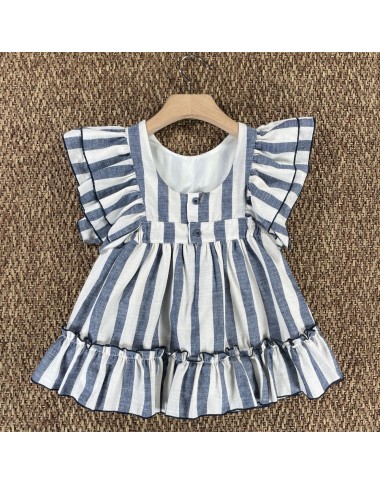 Dress with stripes