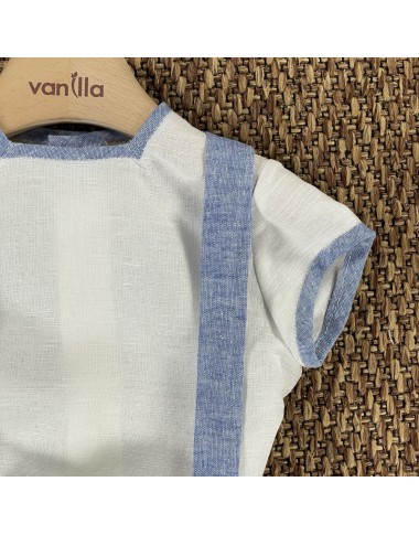 Completo camicia e salopette Neonato 0/36