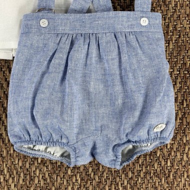 Completo camicia e salopette Neonato 0/36