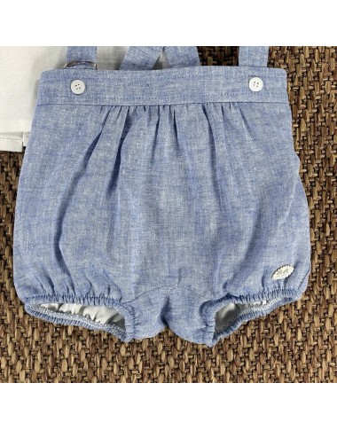 Completo camicia e salopette Neonato 0/36