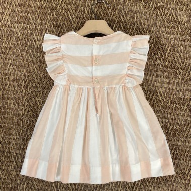 Abito righe punto smock Bimba 2/8 anni