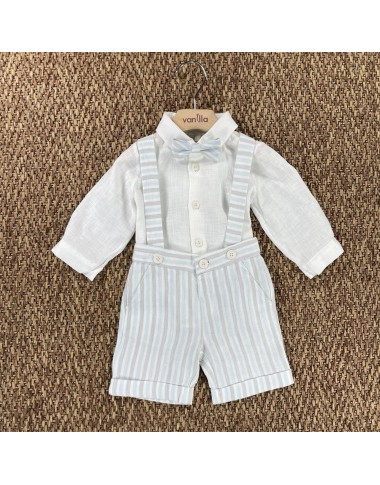 Camicia bermuda e papillon Neonato 0/36