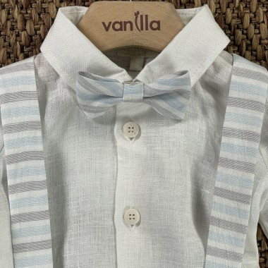 Camicia bermuda e papillon Neonato 0/36