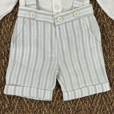 Camicia bermuda e papillon Neonato 0/36