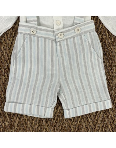 Camicia bermuda e papillon Neonato 0/36