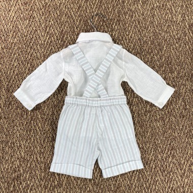 Camicia bermuda e papillon Neonato 0/36