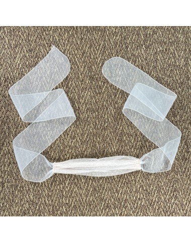 Tulle and organza belt