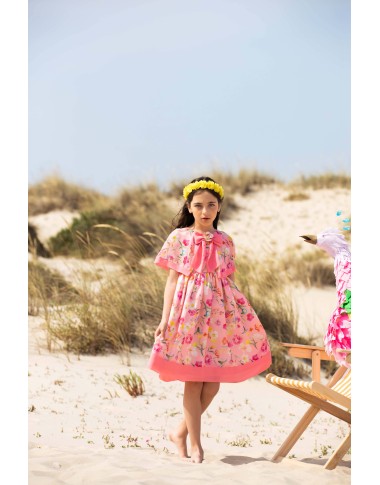 Abito chiffon fiori Bimba 2/8 anni