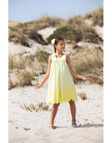 Embroidered tulle dress