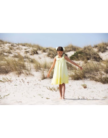 Embroidered tulle dress