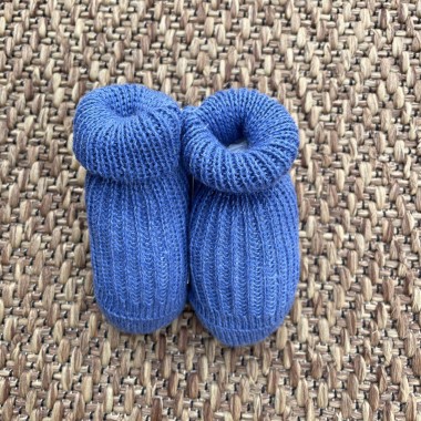 Babbucce in filo a coste Babbucce 0/3 mesi