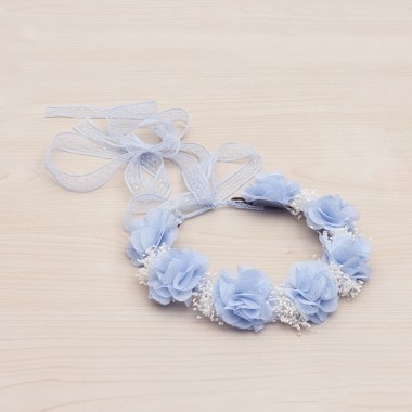 Coroncina fiori e nebbiolina Cerchietti e Coroncine