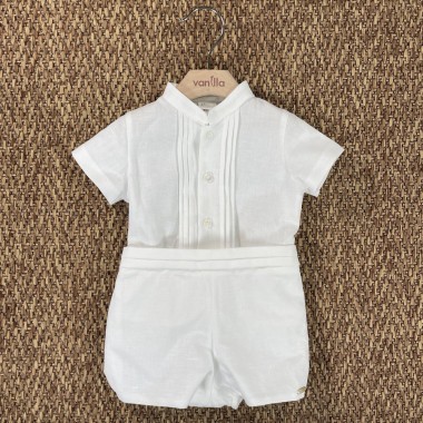 Completo camicia e bermuda Neonato 0/36