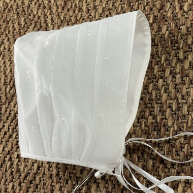 Pagliaccetto e cuffia battesimale Neonato 0/36