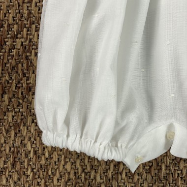 Pagliaccetto e cuffia battesimale Neonato 0/36