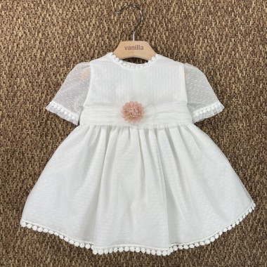 Abito in tulle cerimonia Neonata 0/36