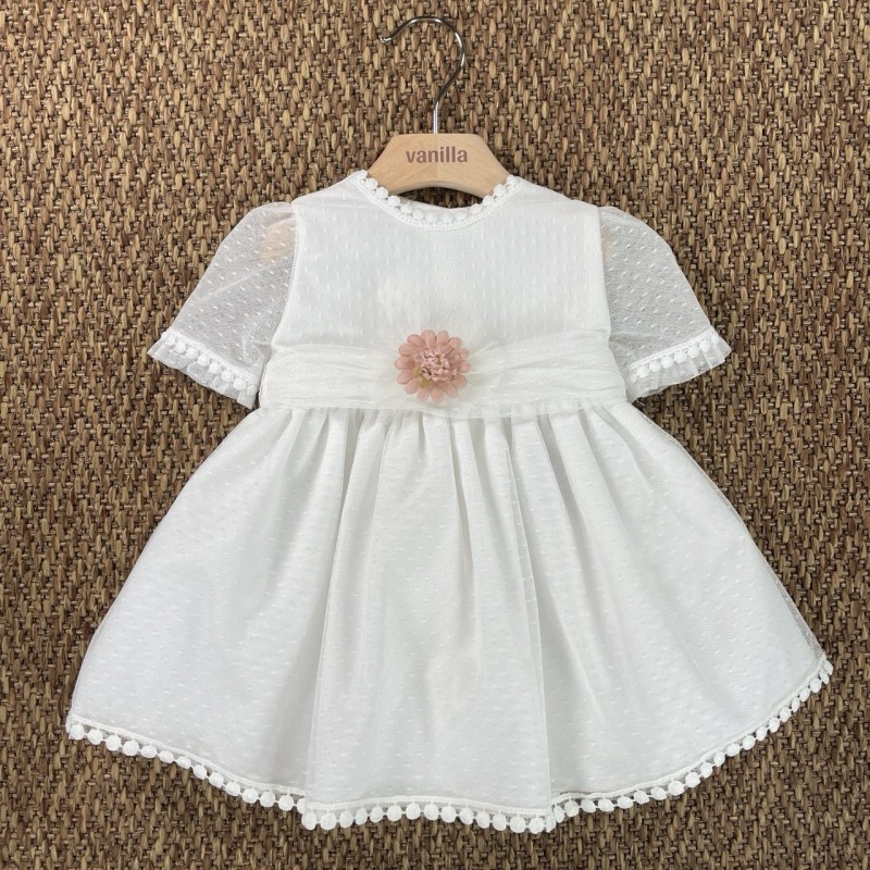 Abito in tulle cerimonia Neonata 0/36