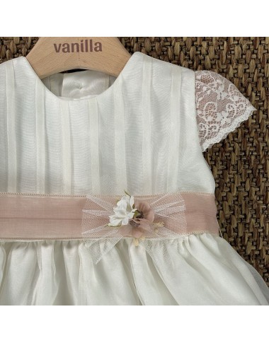 Abito elegante orlo pizzo Neonata 0/36