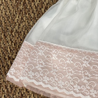 Abito elegante orlo pizzo Neonata 0/36