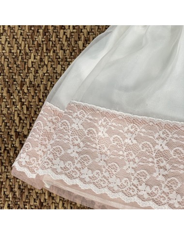 Abito elegante orlo pizzo Neonata 0/36