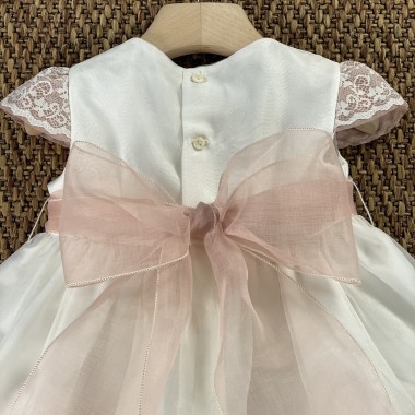 Abito elegante orlo pizzo Neonata 0/36