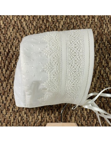 Pagliaccetto e cuffia battesimale Neonato 0/36