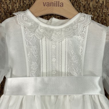 Abito lungo e cuffia battesimale Battesimo