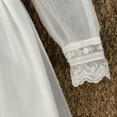 Abito lungo e cuffia battesimale Battesimo