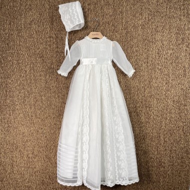 Abito lungo e cuffia battesimale Battesimo