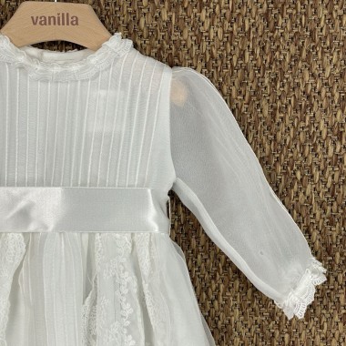 Abito lungo e cuffia battesimale Battesimo