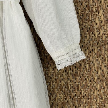 Abito lungo e cuffia battesimale Battesimo