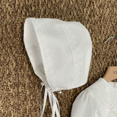 Abito lungo e cuffia battesimale Battesimo