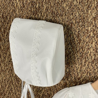 Abito lungo e cuffia battesimale Battesimo