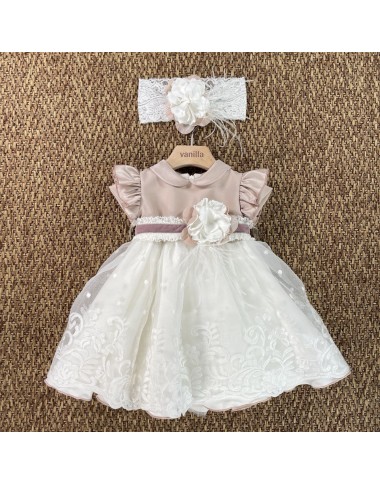 Abito e fascia elegante Neonata 0/36