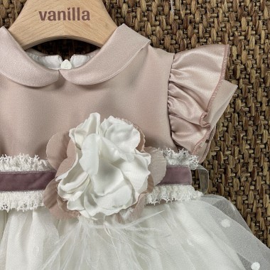 Abito e fascia elegante Neonata 0/36