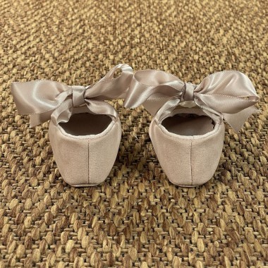 Scarpe con fiore in lana Scarpe