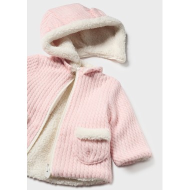Cappotto reversibile Teddy e Trecce Neonata