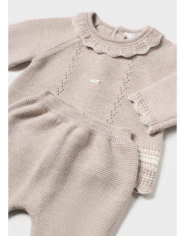 Completo Maglia e ghettina tricot Neonata 0/36