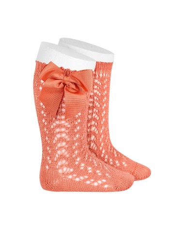 Calzino lungo traforato con fiocco filo Accessori