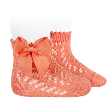 Calzino corto traforato con fiocco filo Accessori
