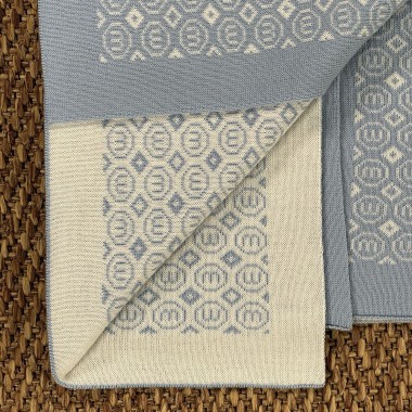 Coperta mongramma in lana Coperta e Lenzuola