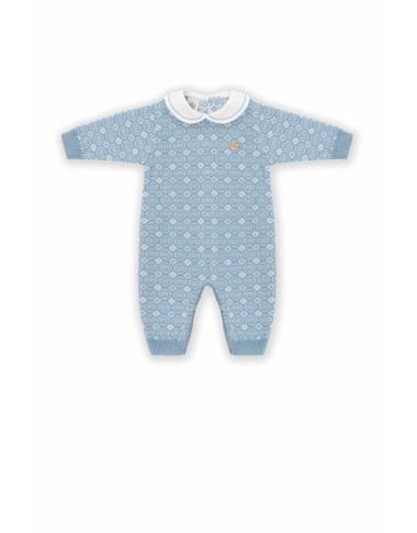 Tutina e scarpette mongramma in lana Set Nascita e Uscita Clinica