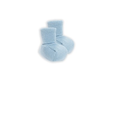 Tutina e scarpette mongramma in lana Set Nascita e Uscita Clinica