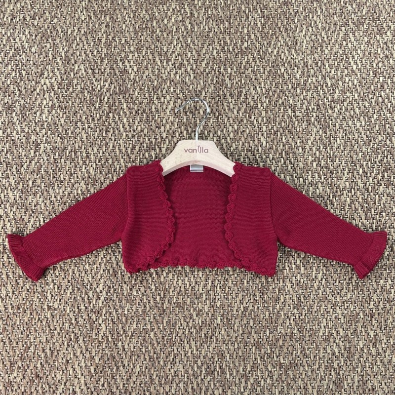Giacchino in lana orlo uncinetto Cardigan e Maglia