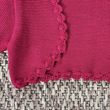 Giacchino in lana orlo uncinetto Cardigan e Maglia